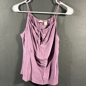whitewash women silk babydoll tank medium y2k purple fairy pastel dainty